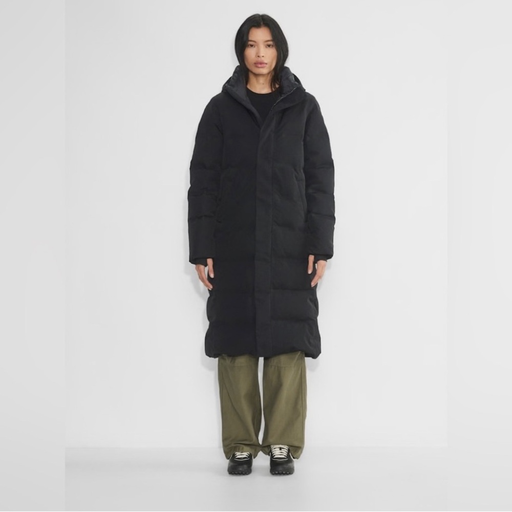 New Aritzia Tna The Powder Dri Parka™ long Black Insulated Jacket Sz S - Picture 7 of 17